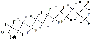 2,2,3,3,4,4,5,5,6,6,7,7,8,8,9,9,10,10,11,11,12,12,13,14,14,14-ヘキサコサフルオロ-13-(トリフルオロメチル)テトラデカン酸 化學構(gòu)造式