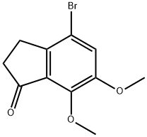 4-Bromo-6,7-dimethoxyindanone Struktur