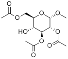 Methyl2,3,6-tri-O-acetyl-a-D-glucopyranoside Struktur