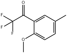 Ethanone, 2,2,2-trifluoro-1-(2-methoxy-5-methylphenyl)- (9CI) Struktur