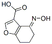 3-Benzofurancarboxylicacid,4,5,6,7-tetrahydro-4-(hydroxyimino)-,(E)-(9CI) Struktur