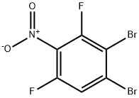 1,2-Dibromo-3,5-difluoro-4-nitrobenzene Struktur