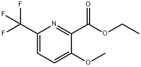 Ethyl 3-methoxy-6-(trifluoromethyl)pyridine-2-carboxylate Struktur