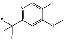 5-Iodo-4-methoxy-2-(trifluoromethyl)pyridine Struktur