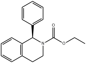 (1R)-3,4-Dihydro-1-phenyl-2(1H)-isoquinolinecarboxylic acid ethyl ester Struktur