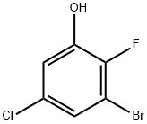 3-Bromo-5-chloro-2-fluorophenol Struktur