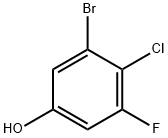 3-Bromo-4-chloro-5-fluorophenol Struktur