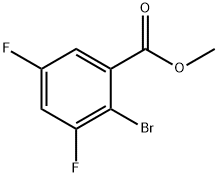 Methyl 2-bromo-3,5-difluorobenzoate Struktur