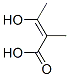 2-Butenoic acid, 3-hydroxy-2-methyl- (9CI) Struktur