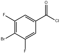 4-Bromo-3,5-difluorobenzoyl chloride Struktur