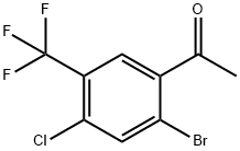 2'-Bromo-4'-chloro-5'-(trifluoromethyl)acetophenone Struktur