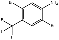 2,5-Dibromo-4-(trifluoromethyl)aniline Struktur