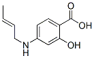 Benzoic acid, 4-(2-butenylamino)-2-hydroxy- (9CI) Struktur