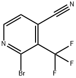 2-Bromo-3-(trifluoromethyl)isonicotinonitrile Struktur