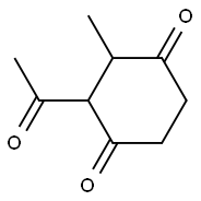 1,4-Cyclohexanedione, 2-acetyl-3-methyl- (9CI) Struktur