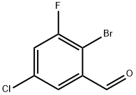 2-Bromo-5-chloro-3-fluorobenzaldehyde Struktur