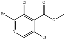 Methyl 2-bromo-3,5-dichloroisonicotinate Struktur