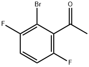 2'-Bromo-3',6'-difluoroacetophenone Struktur