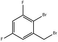 2-Bromo-3,5-difluorobenzyl bromide Struktur