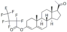 3-Hydroxypregna-3,5-dien-20-one heptafluorobutyrate Struktur