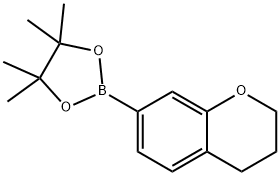 2-(chroman-7-yl)-4,4,5,5-tetramethyl-1,3,2-dioxaborolane Struktur