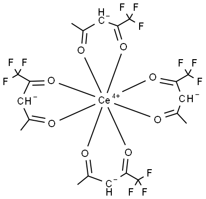 CERIUM (III) TRIFLUOROACETYLACETONATE Struktur