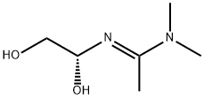 Ethanimidamide, N-(1,2-dihydroxyethyl)-N,N-dimethyl-, [R-(E)]- (9CI) Struktur