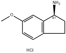 (S)-6-METHOXY-2,3-DIHYDRO-1H-INDEN-1-AMINE-HCl Struktur