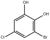 3-Bromo-5-chlorobenzene-1,2-diol Struktur