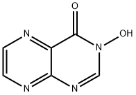 3-Hydroxy-4(3H)-pteridinone Struktur