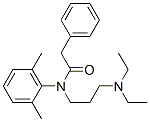 N-[3-(Diethylamino)propyl]-2',6'-dimethyl-2-phenylacetanilide Struktur