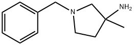 1-Benzyl-3-methylpyrrolidin-3-ylamine Struktur