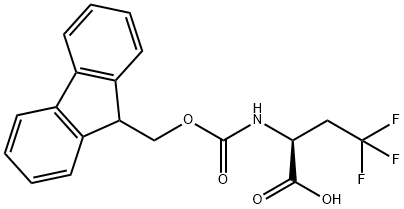 (S)-Fmoc-2-amino-4,4,4-trifluoro-butyric acid Struktur