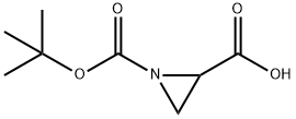 (S)-N-Boc-aziridine-2-carboxylic acid Struktur