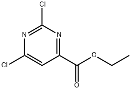 4-PyriMidinecarboxylic acid, 2,6-dichloro-, ethyl ester Struktur