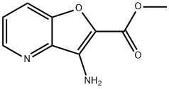 Furo[3,2-b]pyridine-2-carboxylicacid,3-amino-,methylester(9CI) Struktur