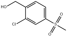 (2-CHLORO-4-METHANESULFONYL-PHENYL)-METHANOL Struktur