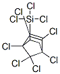 trichloro(1,4,5,6,7,7-hexachloro-5-norbornen-2-yl)silane Struktur