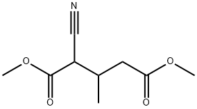 Pentanedioic acid, 2-cyano-3-methyl-, dimethyl ester (9CI) Struktur