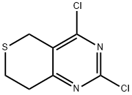 2,4-dichloro-7,8-dihydro-5H-thiopyrano[4,3-d]pyriMidine Struktur