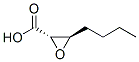 Oxiranecarboxylic acid, 3-butyl-, trans- (9CI) Struktur