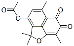 3-Hydroxy-2,2,5,8-tetramethyl-2H-naphtho[1,8-bc]furan-6,7-dione 3-acetate Struktur