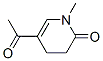 2(1H)-Pyridinone, 5-acetyl-3,4-dihydro-1-methyl- (9CI) Struktur