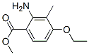 Benzoic acid, 2-amino-4-ethoxy-3-methyl-, methyl ester (9CI) Struktur