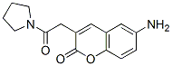 6-Amino-3-[(pyrrolidin-1-ylcarbonyl)methyl]coumarin Struktur