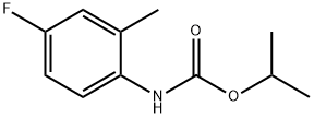 propan-2-yl N-(4-fluoro-2-methyl-phenyl)carbamate Struktur