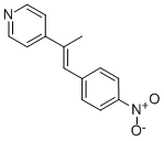 4-[1-METHYL-2-(4-NITROPHENYL)VINYL]PYRIDINE Struktur