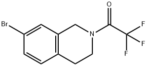 1-(7-BROMO-3,4-DIHYDRO-1H-ISOQUINOLIN-2-YL)-2,2,2-TRIFLUOROETHANONE Struktur