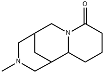 1,2,3,4,5,6,9,10,11,11a-Decahydro-3-methyl-1,5-methano-8H-pyrido[1,2-a][1,5]diazocin-8-one Struktur