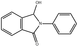 2,3-dihydro-3-hydroxy-2-phenyl-1H-isoindol-1-one Struktur